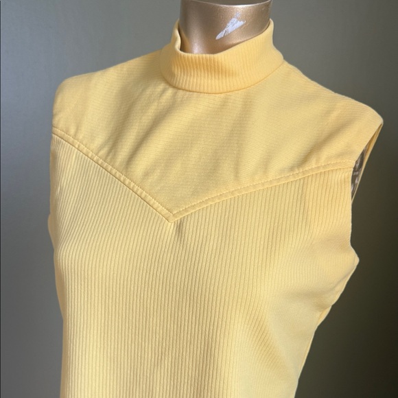 Panhandle Slim Yellow Ribbed Tank Top - Picture 3 of 3